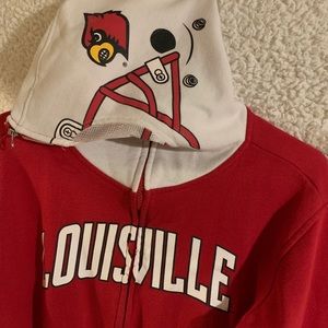 University of Louisville football zip up hoodie